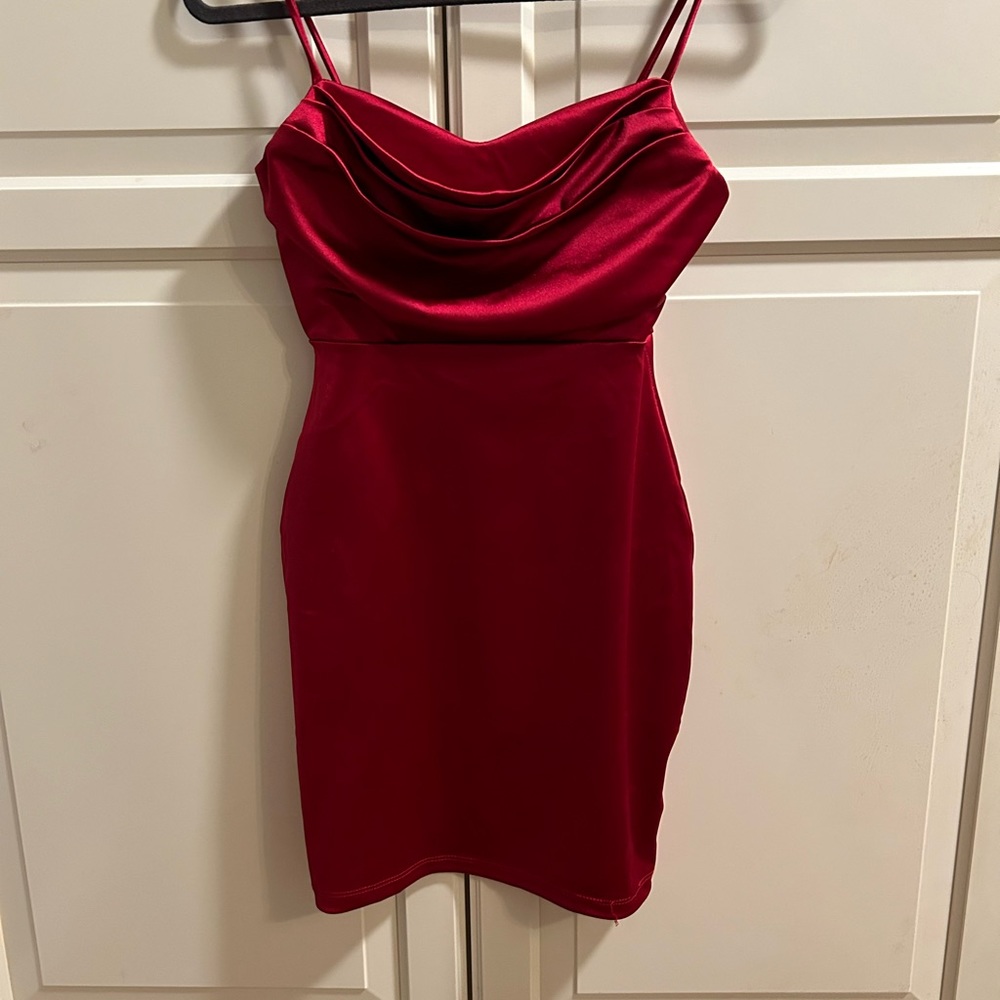 Sleek Vibes Satin Mini Dress